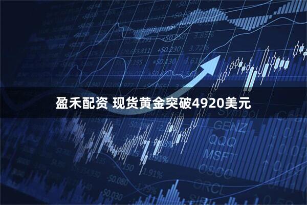 盈禾配资 现货黄金突破4920美元