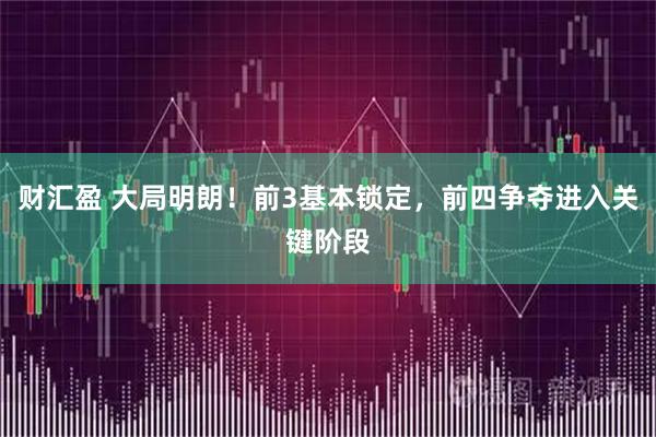 财汇盈 大局明朗！前3基本锁定，前四争夺进入关键阶段