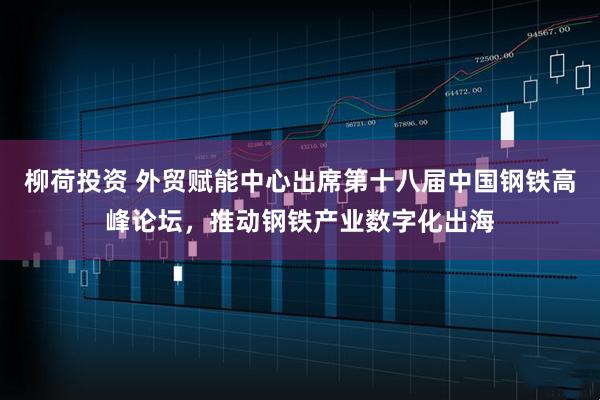 柳荷投资 外贸赋能中心出席第十八届中国钢铁高峰论坛，推动钢铁产业数字化出海